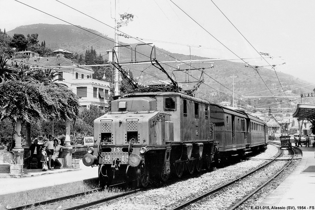 Il treno fotografico del 1954 - Alassio.