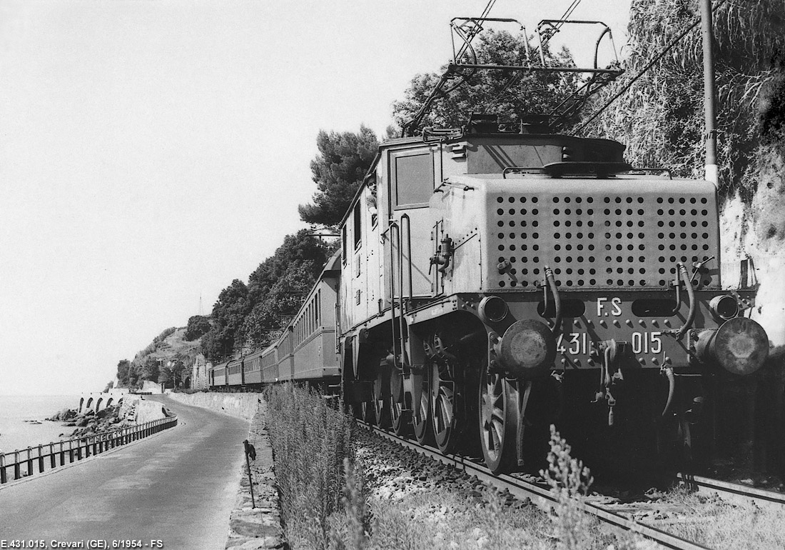 Il treno fotografico del 1954 - Crevari.
