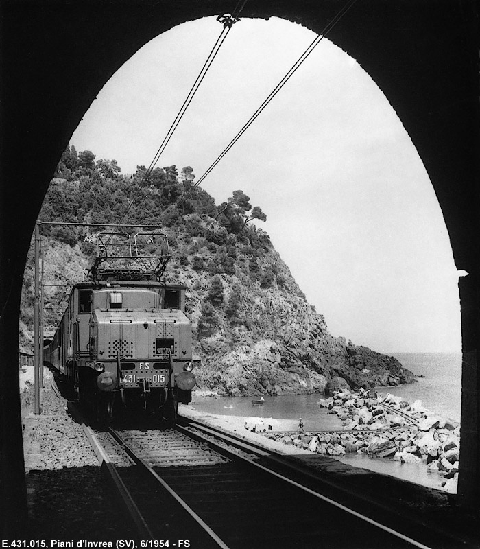 Il treno fotografico del 1954 - Piani d'Invrea.