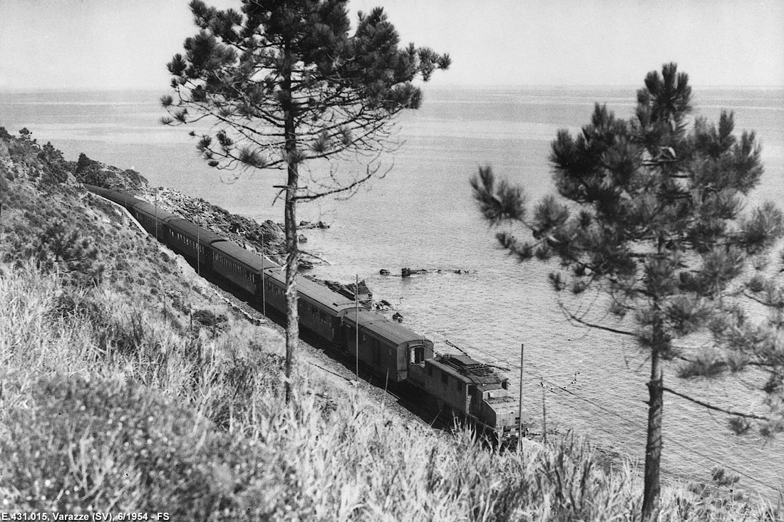 Il treno fotografico del 1954 - Piani d'Invrea.