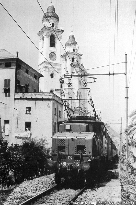 Il treno fotografico del 1954 - Laigueglia.