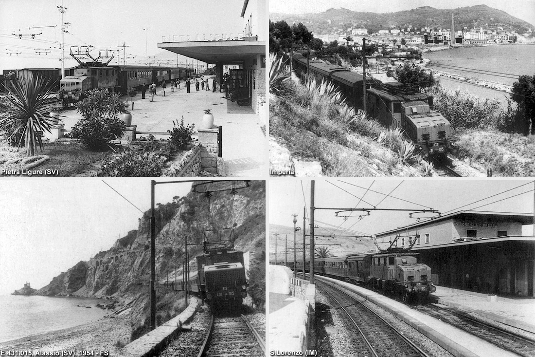 Il treno fotografico del 1954 - Alassio, San Lorenzo.
