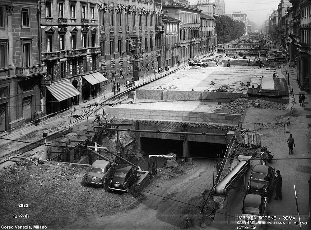 Arriva la metropolitana - Corso Venezia.