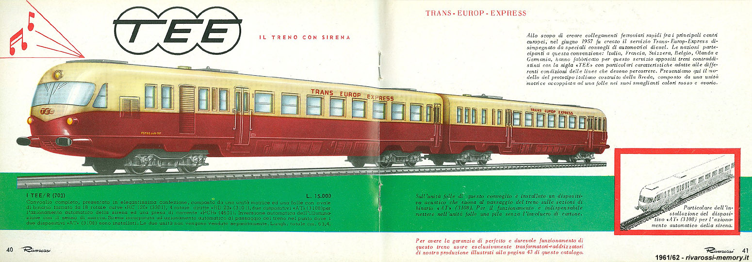 Rivarossi 1773 - Catalogo 1961/62.