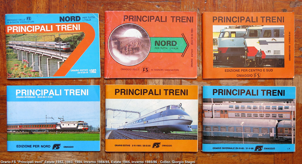 Altri orari - Principali Treni 1982-86.