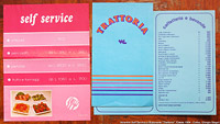 Biglietti ferroviari - Menu Self Service e ristorante, 1984.