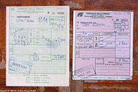 Biglietti ferroviari - Biglietti a mano 1986-89.