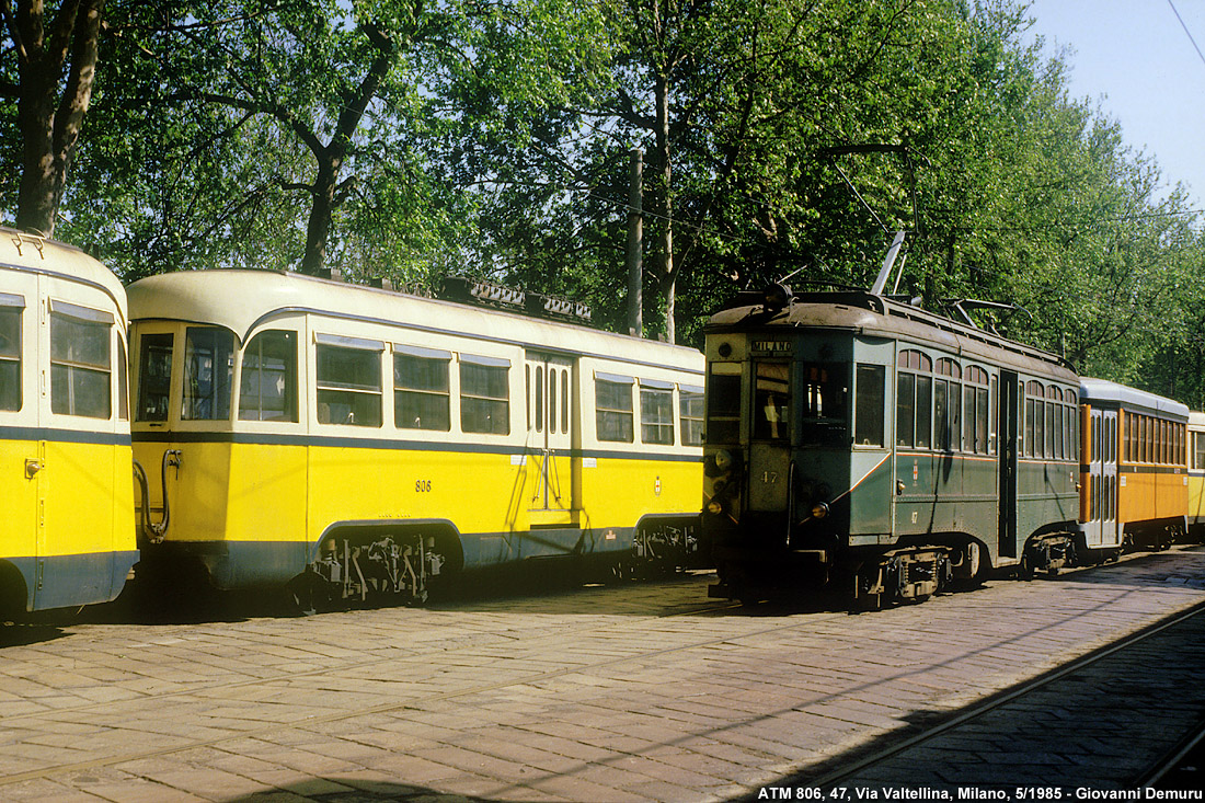 Tram vintage - Via Valtellina.