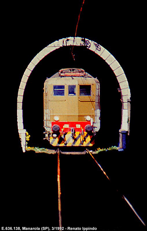 Elaborando la ferrovia degli anni '80 - Manarola.