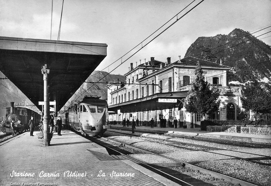 Elettromotrici in cartolina - Carnia.