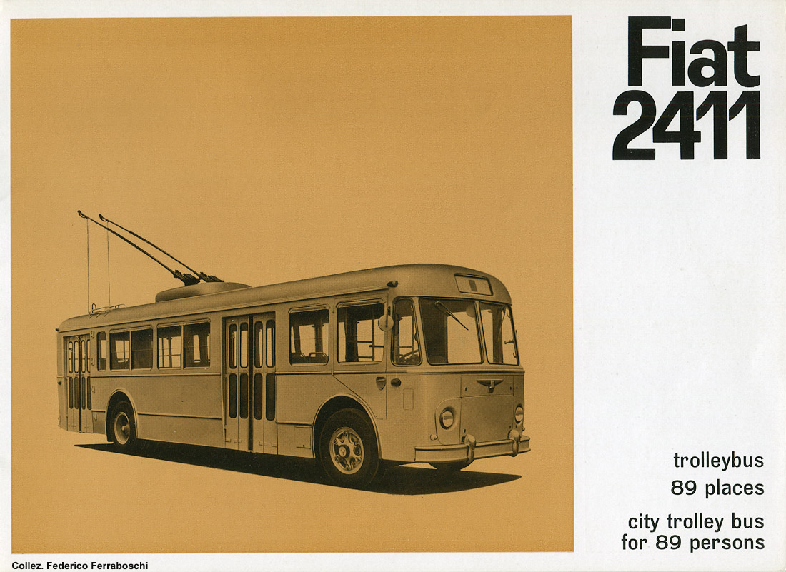 Filobus 2401 e 2411 - Brochure Fiat 2411.