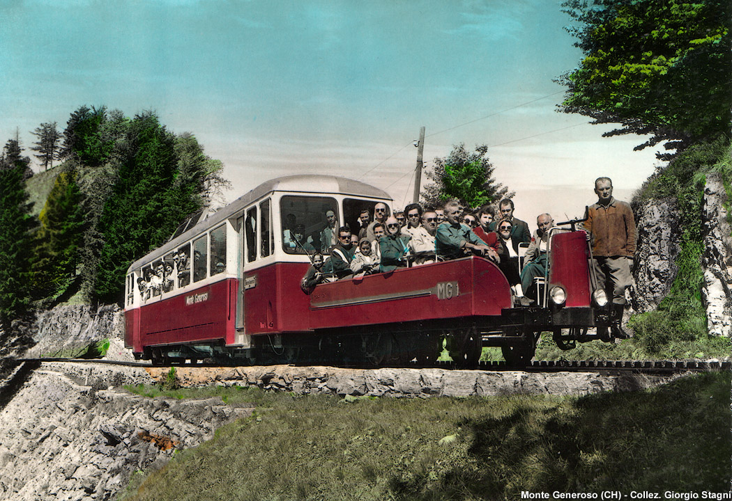 La ferrovia del Monte Generoso - Automotrice.