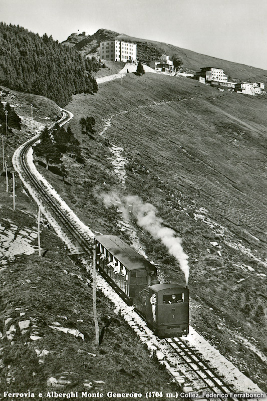 La ferrovia del Monte Generoso - Locomotiva a vapore.