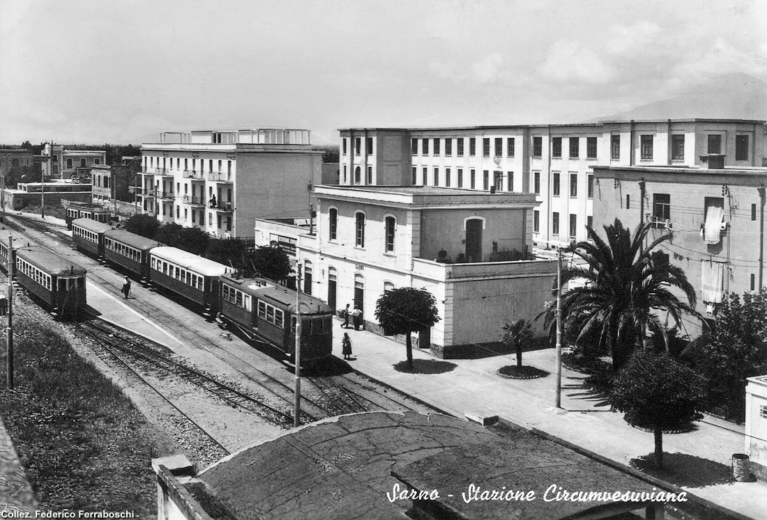 Elettromotrici in cartolina - Sarno.