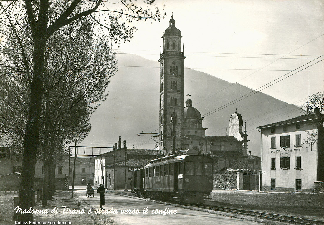 Elettromotrici in cartolina - Tirano.