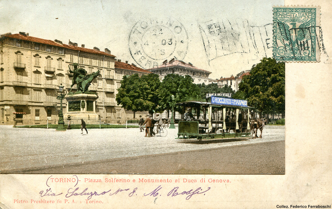 Quando i tram andavano a cavalli - Torino.