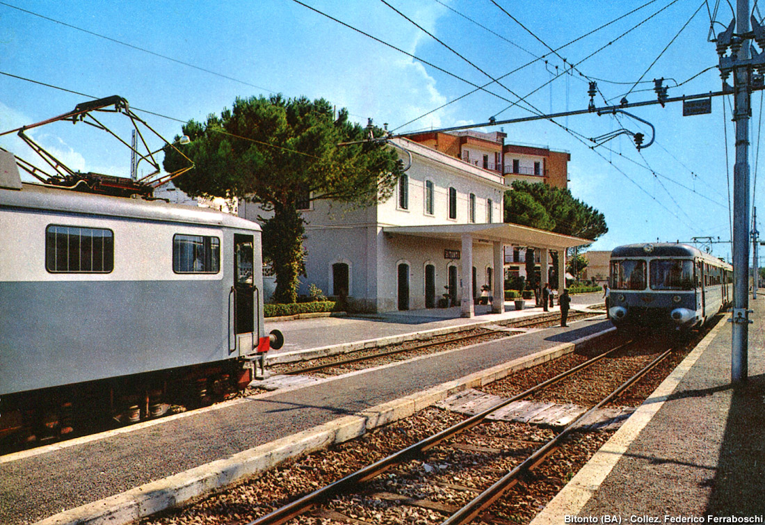 Locomotive in cartolina - Bitonto (BA).