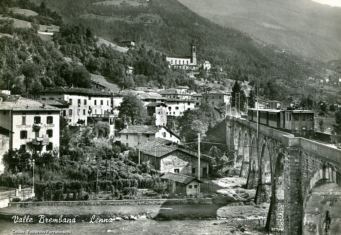 Locomotive in cartolina - Lenna (BG).