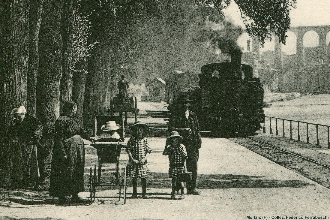 Scene di vita quotidiana - Morlaix (part.).