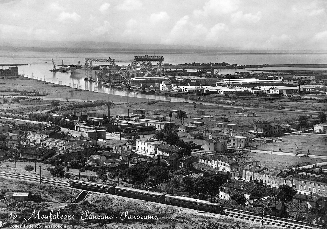 Elettromotrici in cartolina - Monfalcone.