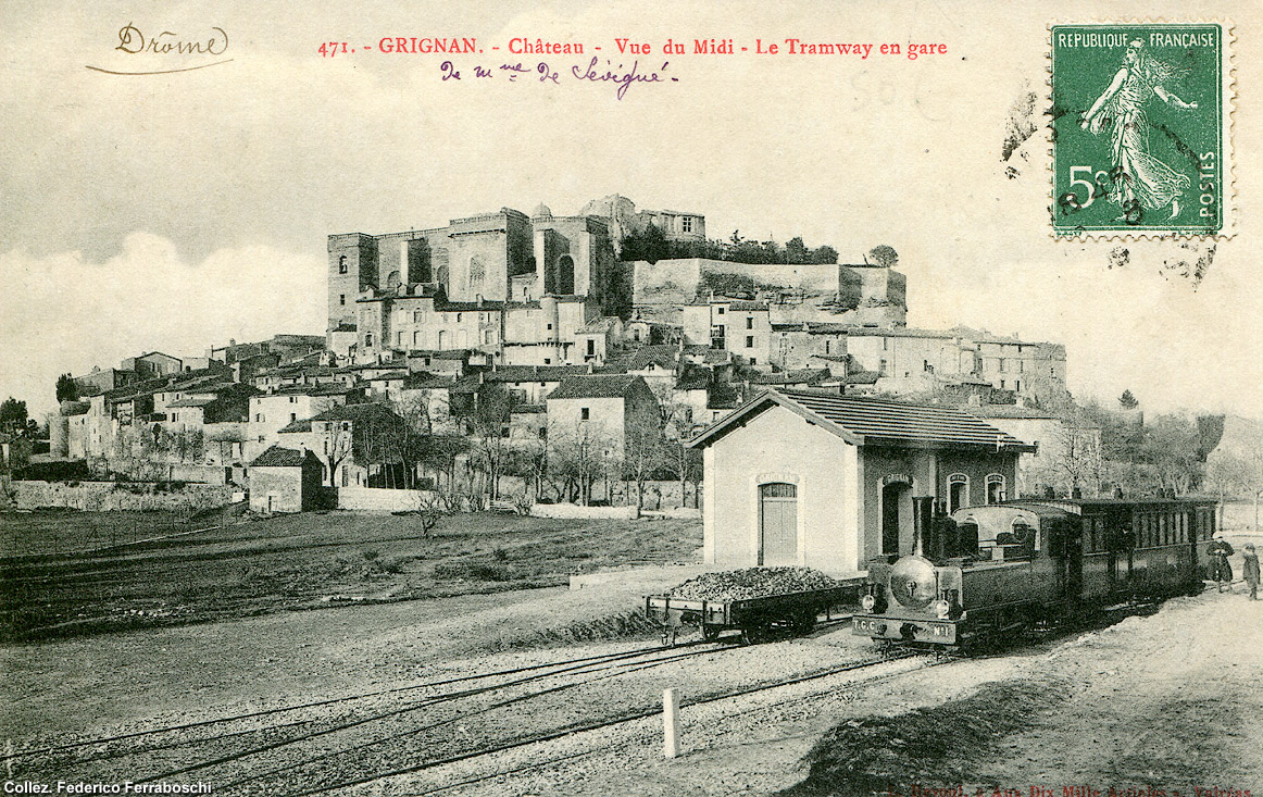 Tranvie francesi d'inizio Novecento - Compagnie du Chemin de fer Taulignan-Grignan-Chamaret (TGC).