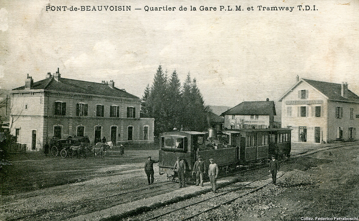 Tranvie francesi d'inizio Novecento - Pont-de-Beauvoisin.