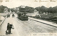 Tranvie francesi d'inizio Novecento - Société de tramways à vapeur de Tours à Vouvray.