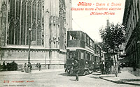La Milano-Monza - Milano dietro il Duomo.