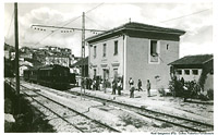 Locomotive in cartolina - Rodi Garganico (FG).