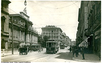 Cartoline di tram romani - Via Nazionale.