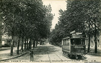 Tram elettrici a terza rotaia - Paris Av. Marceau.