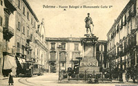 La tranvia Palermo-Monreale - Palermo Piazza Bologni.