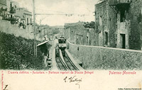 La tranvia Palermo-Monreale - Monreale, stazione partenza.