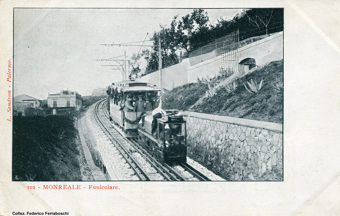 La tranvia Palermo-Monreale - Monreale, inaugurazione.