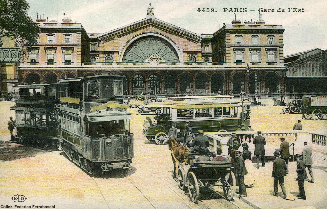 Tram a vapore - Paris Gare de l'Est.