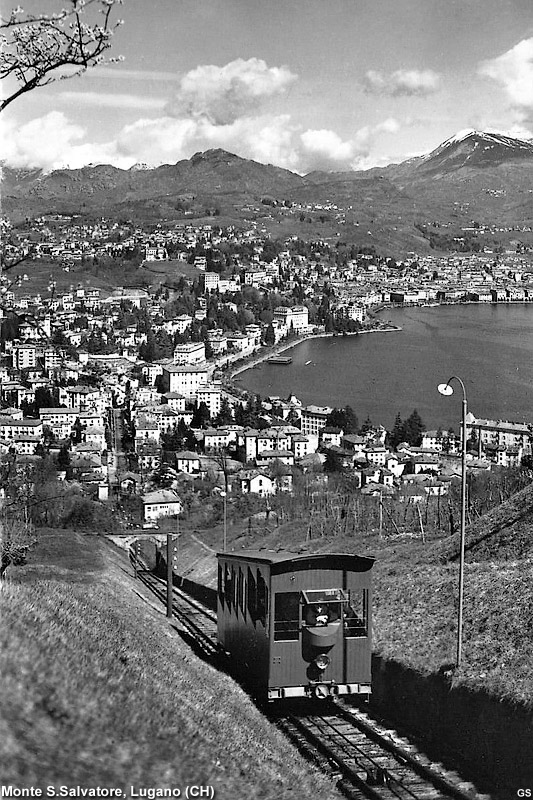 L'evoluzione della Vetta dalle cartoline d'epoca - Lugano S.Salvatore.