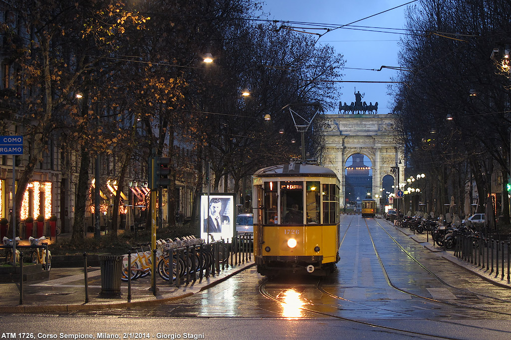 Verso sera - Corso Sempione.