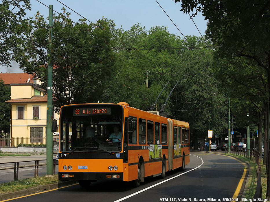 Tram a Milano - Viale N.Sauro.