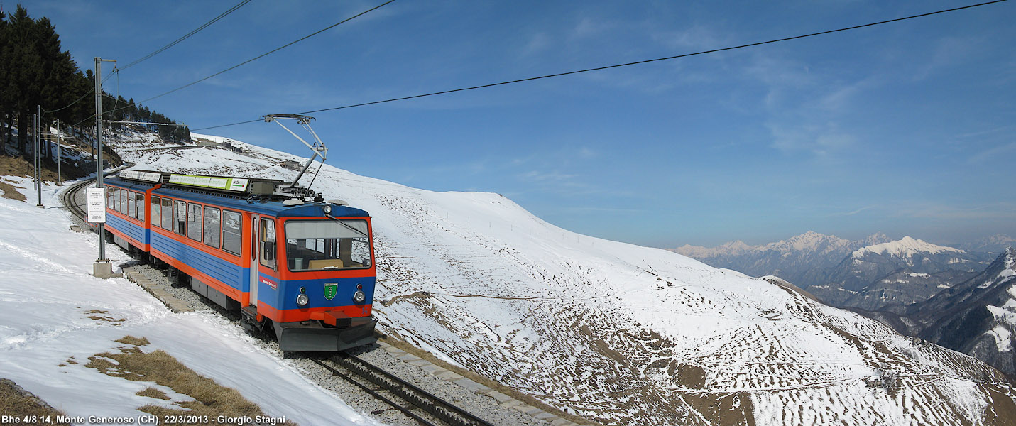 La ferrovia oggi - Monte Generoso.