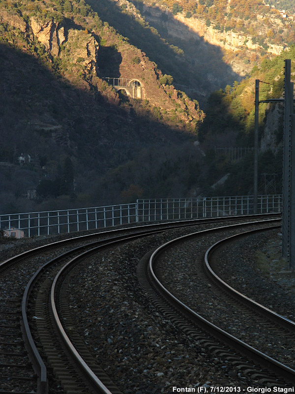 Cuneo-Ventimiglia: l'inverno 2013 - Fontan-Saorge.