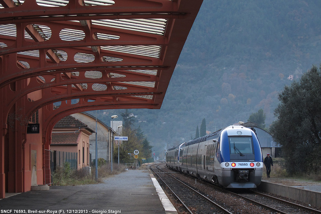 Cuneo-Ventimiglia: l'inverno 2013 - Breil-sur-Roya.