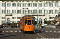 I colori dell'autunno in tram - Via Monte Grappa.