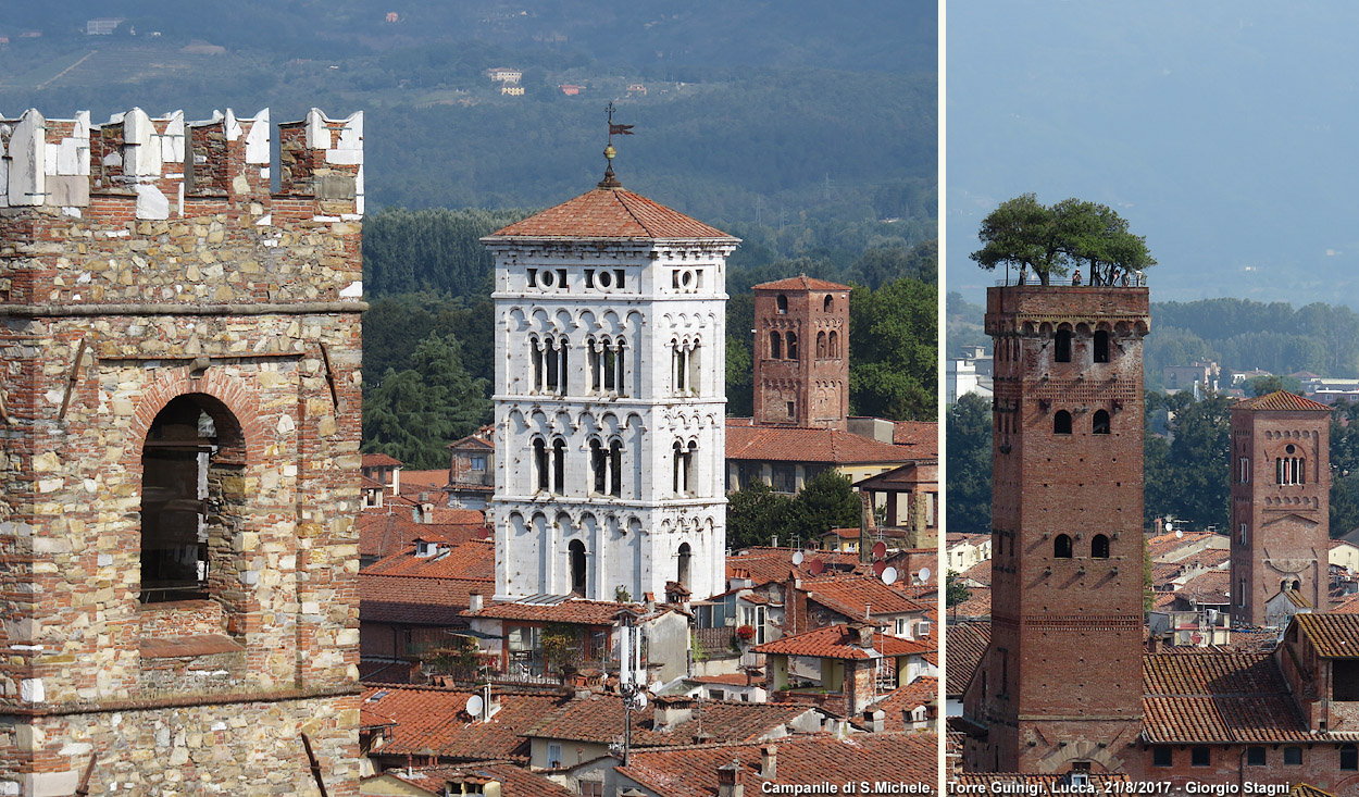 Lucca - S.Michele e Torre Guinigi.