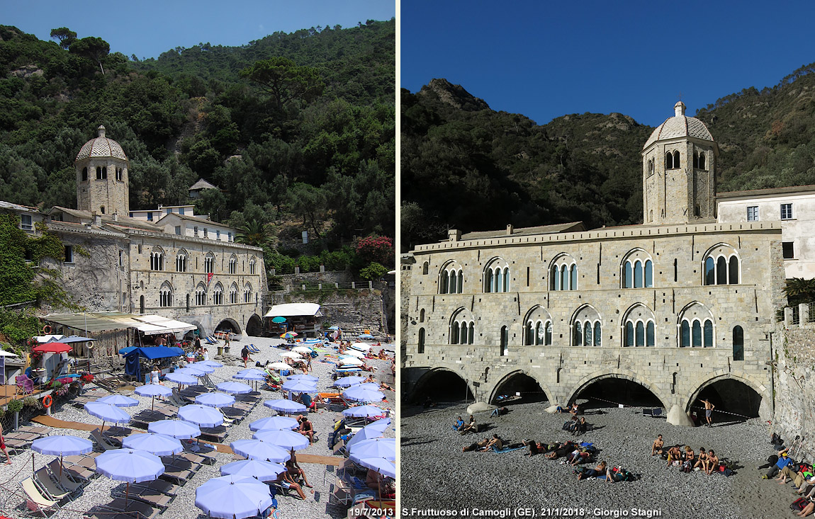 San Fruttuoso - Estate e inverno.