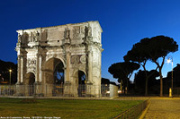 Scende la sera d'inverno - Arco di Costantino.