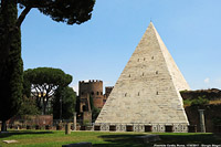 Roma nell'estate - Piramide Cestia.