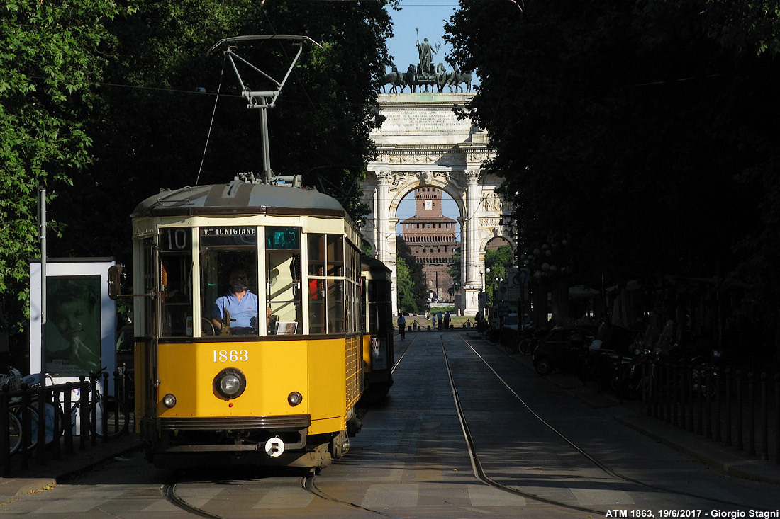 I tram del 2017 - Corso Sempione.