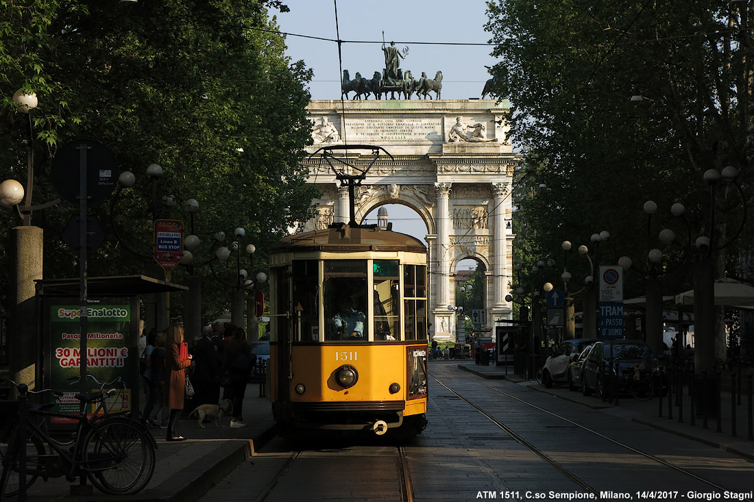 I tram del 2017 - Corso Sempione.