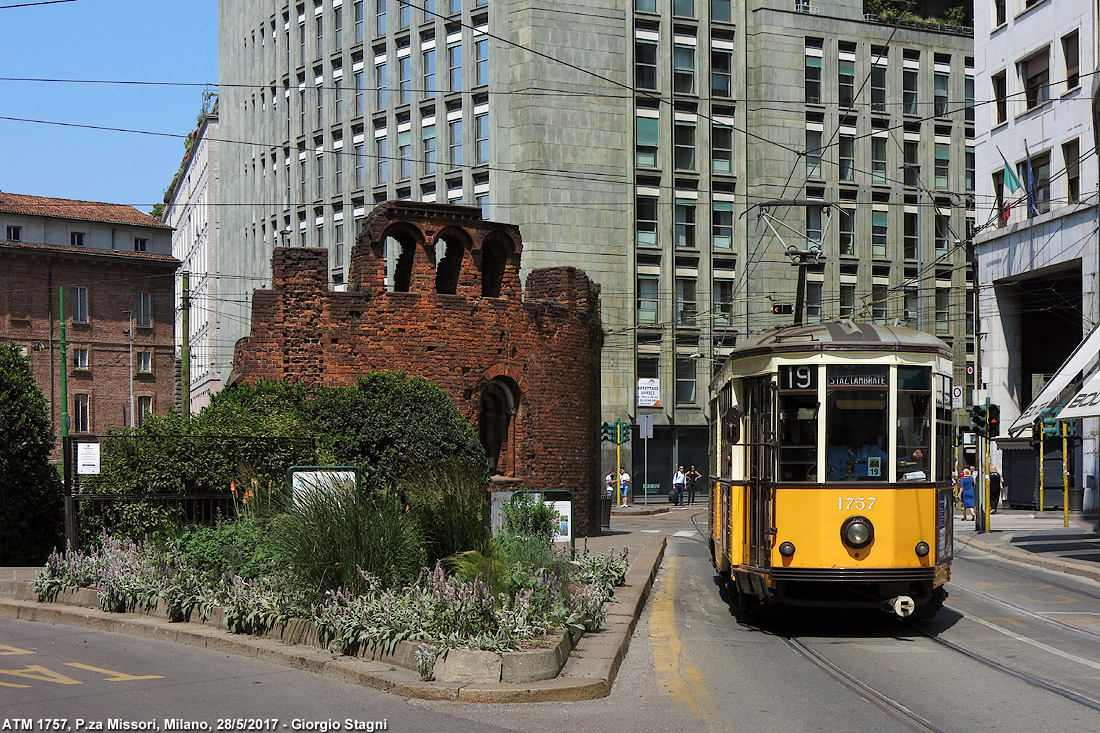 I tram del 2017 - Piazza Missori.