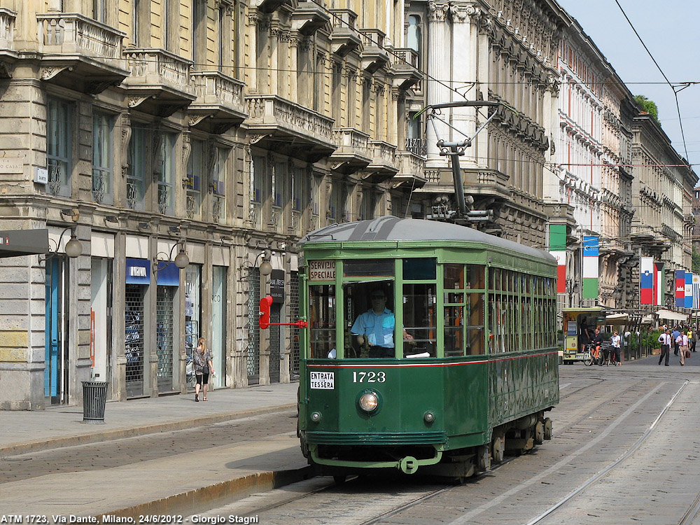 La 1723: verde classico degli anni '50 - Via Dante.